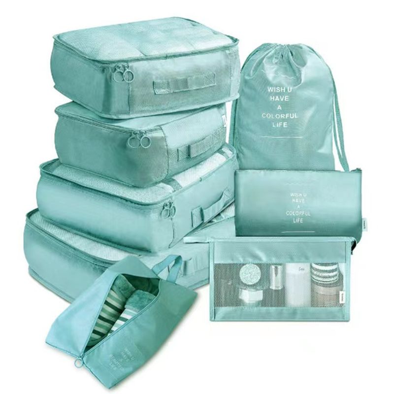 Travel luggage sorting and eight piece set bag, waterproof clothing classification storage bag_voghion.com
