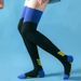 Calzini da calcio, calzini sportivi professionali a compressione al ginocchio, da donna, per fitness, corsa, salto, calzini estivi a compressione sottile per gambe e polpacci_voghion.com
