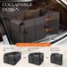 Multi-Purpose Travel Organizer Cube - 900D PVC Storage Box, Modern Minimalist Design For Clothes & Accessories, Black & Beige_voghion.com