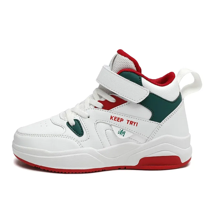 2023 Sonbahar Çocuk Sneaker Erkek Kız Yüksek Üst Kaykay Çocuk Yürüyüş Spor Tenis Ayakkabıları Erkek Ücretsiz Kargo_voghion.com