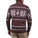 Męski sweter z dzianiny o dopasowanym kroju | Bluza z zamkiem błyskawicznym w stylu vintage | Zimowy, swobodny sweter z teksturą (jednolite kolory)_voghion.com