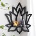 Wooden lotus hollow crystal storage rack simple home furnishing wall decoration_voghion.com