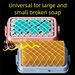 Multifunctional High Elastic Mesh Hands-Free Foaming Household Bathroom Soap Box Storage_voghion.com