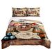 High quality home textile dreamy rendering three digital printing pirate boat bedding four piece set, duvet cover_voghion.com