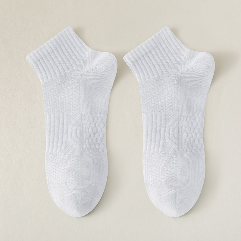 2025d Zhuji White Short Pure Mid-Calf All-Cotton Men's Socks Spring And Summer Deodorant Boys' Sports Cotton_voghion.com