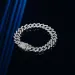 Bracciale a catena cubana con zirconi spessi e ghiacciati, in argento, da 10 mm, personalizzato dal produttore_voghion.com