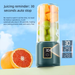 Estrattore di succo portatile con ricarica wireless - Piccolo estrattore di succo di frutta e verdura fresco completamente automatico per uso domestico_voghion.com