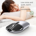 Wireless Bluetooth Dual Mode Mouse Business Office Metal Mechanical Silent MOUSE Gift_voghion.com