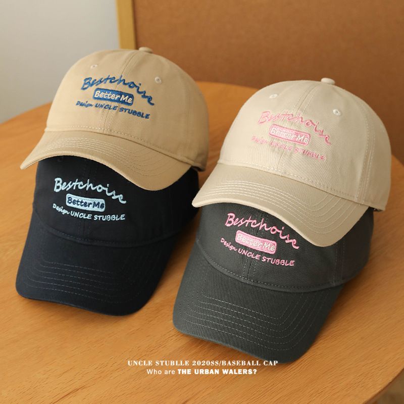 Casquette de baseball à large bord pour homme et femme, avec visière souple et petit visage._voghion.com