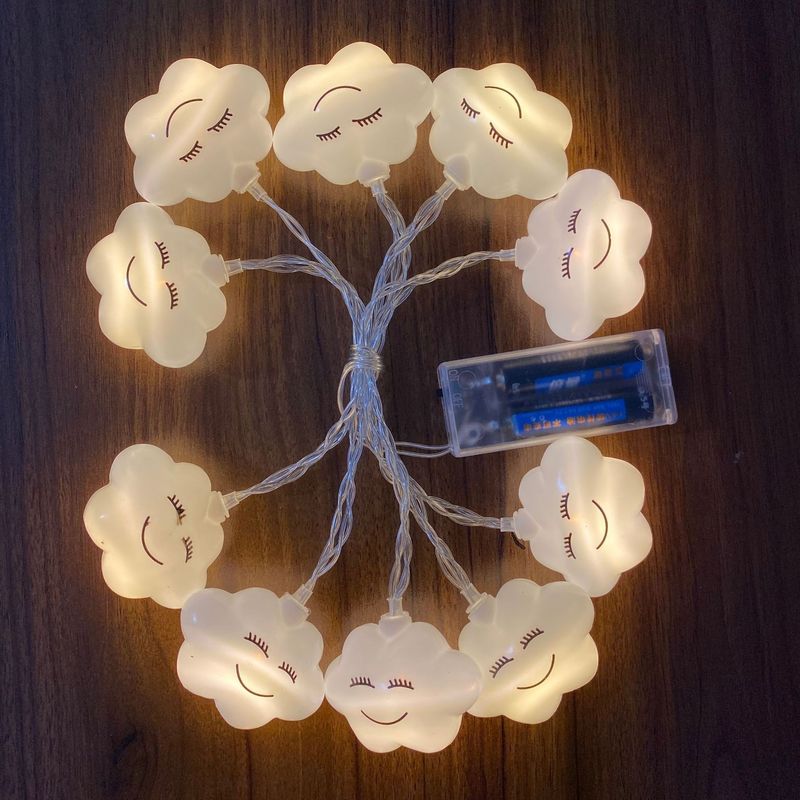 LED-Lichterkette mit Regenbogen, neue kreative Ins-Wolke, Regenbogen, Urlaubsparty, Heimdekoration, kleine farbige Lichter, blinkende Lichterketten_voghion.com