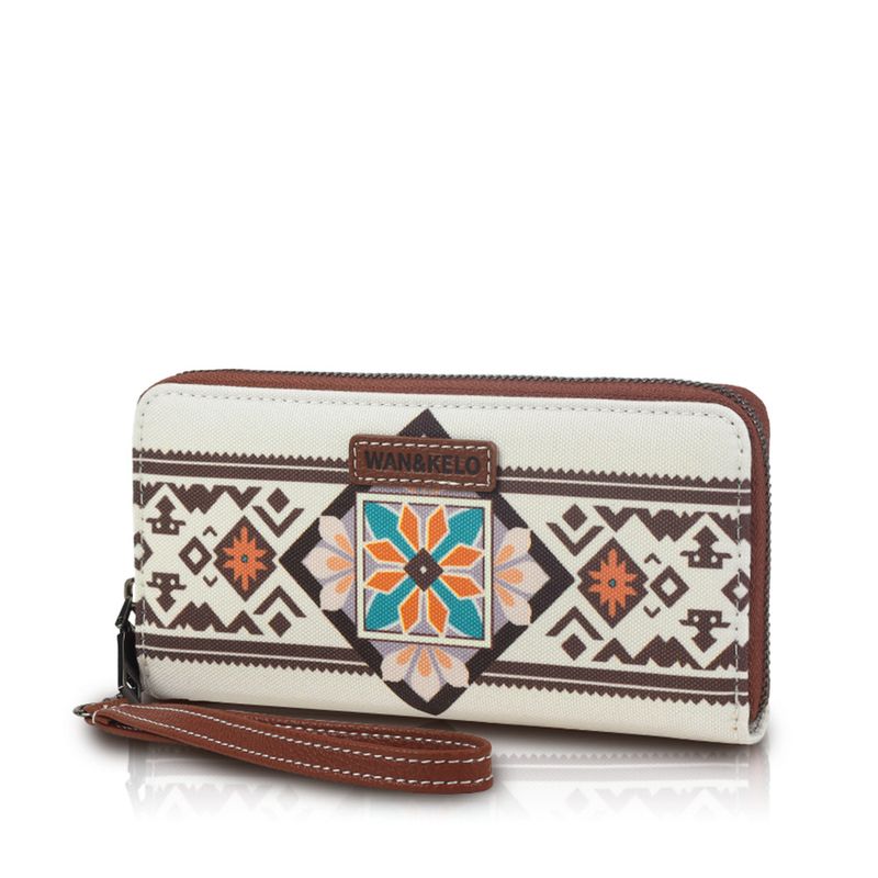 Portafoglio da polso impermeabile da donna in stile retrò occidentale bohémien, con RFID, di vendita calda transfrontaliera_voghion.com