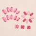Girl Pink Flash Nail Simple Sweet Ins Style Nail Nail Beauty Piece_voghion.com