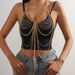 European And American Chest Ornaments Cross Border Chest Chain New Multi Layer Alloy Chain Bra Accessories Exaggerated Gold Holiday Style Body Chain_voghion.com