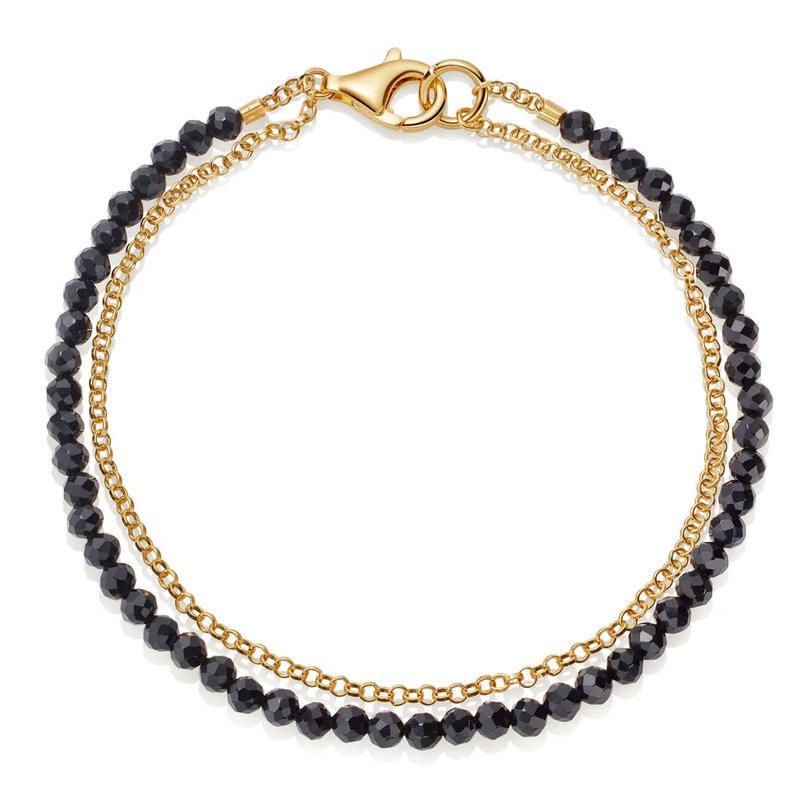 Braccialetti con ciondoli Nuovo braccialetto a doppio strato in pietra naturale da 3 mm Bracciale con perline di pavone in lapislazzuli sfaccettato Moda_voghion.com