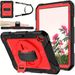 11-Inch Protective Case For Tablet, Shock-proof Jacket With 360-degree Rotating Bracket, Pen Slot And Portable Shoulder Back Design, Black._voghion.com