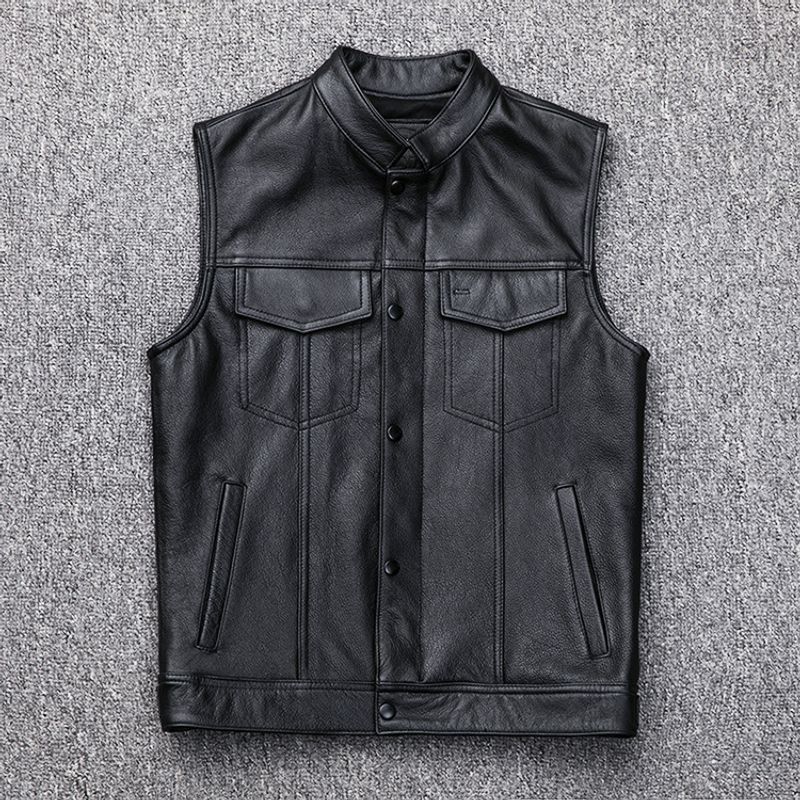 2024 Button Motorrad Casual Lederweste groß_voghion.com