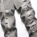 Vêtements pour hommes, jeans déchirés décontractés gris délavés, pantalon slim élastique taille moyenne_voghion.com