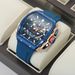SKMEI New Men's Watch Multi Functional Quartz Movement Rectangular Blue Dial Sports Clock Casual Fashion Silicone Strap Men Watc_voghion.com