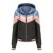 Women's Clothing Thin Windbreaker Spring and Autumn Hooded Jacket Outdoor Raincoat Color Matching Drawstring Coat_voghion.com