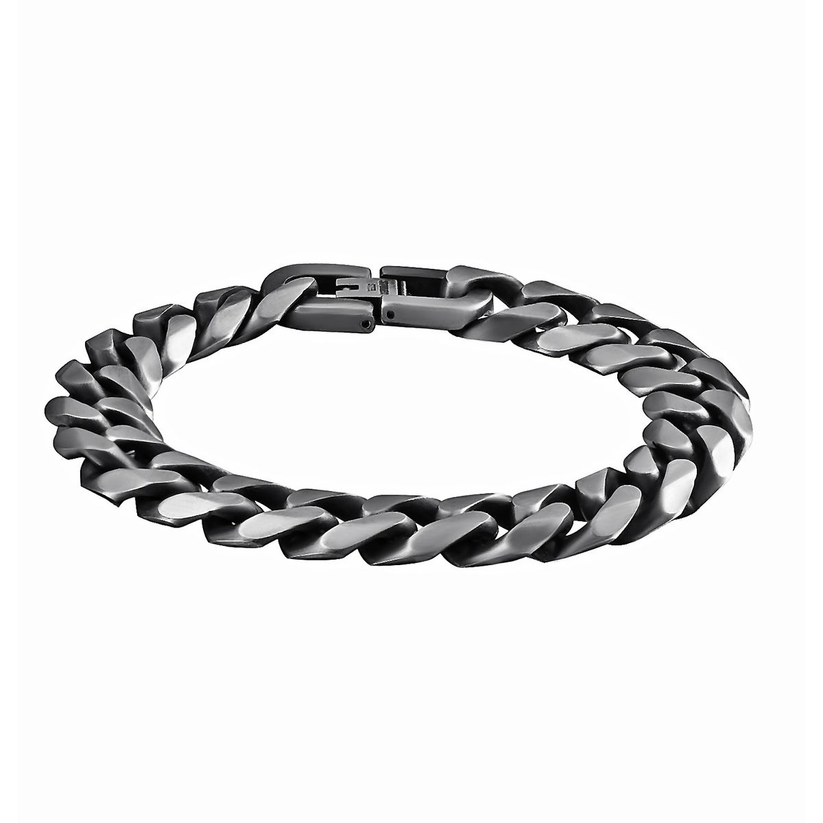 Men's Jewelry Cuban Bracelet Trendy Titanium Steel Retro Simple Men's Hip Hop Boys' Bracelet Niche Design Hand Jewelry_voghion.com