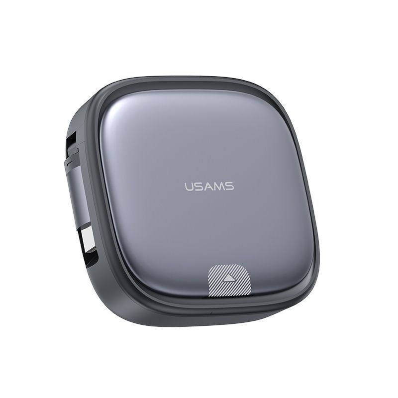 US-SJ650 U87 60W USB-C-C-8-nastainen monitoiminen Micro USB -datakaapeli, teleskooppinen säilytyslaatikko, pituus: 1m (tummuu)_voghion.com