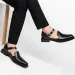 Factory stores Neue Schwarz Casual Business Schnalle Runde Kappe Sandalen Schuhe für Männer mit Freies Verschiffen Größe_voghion.com