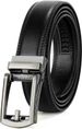 Men's Ratchet Men Leather Belt 33 Mm Wide With Adjustable Automatic Buckle For Suit Business Casual_voghion.com