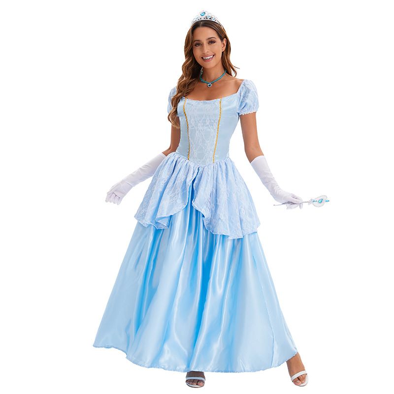 Halloween Blue Palace Sisi Sprookjesprinses Cosplayjurk_voghion.com