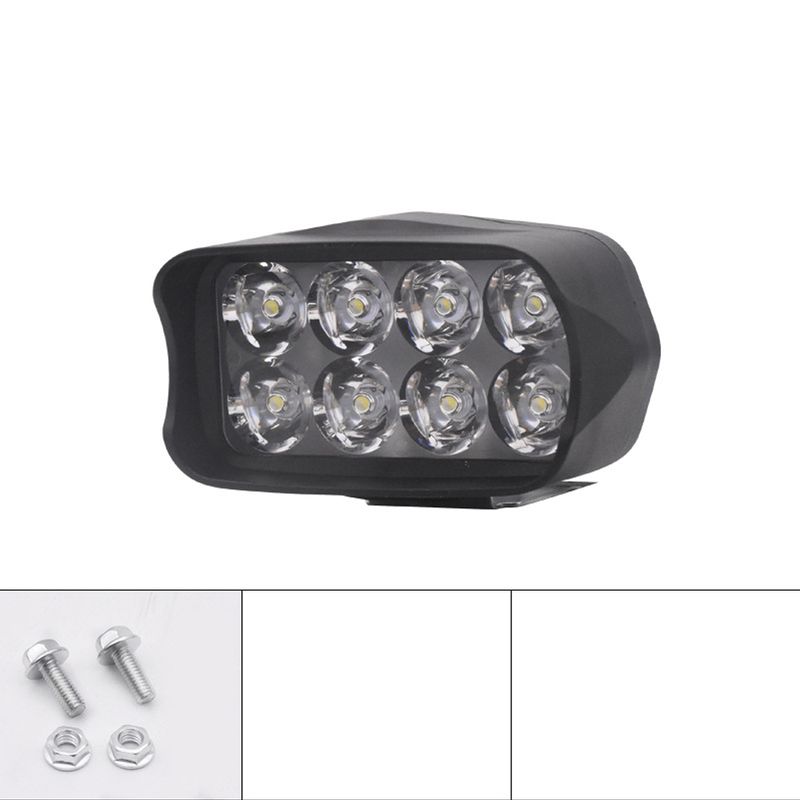 1 stk. 12V-80V Elcykel Forlygte Motorcykel Elcykel LED Forlygte Super Lys Trehjulet Lampe 8/12/16 LED Cykeltilbehør_voghion.com