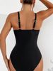 TUNIControl-Maillot De Bain Une Pièce Noir Pour Femme, Tankini Plongeant, Maillot De Bain Push Up Pour Femme_voghion.com