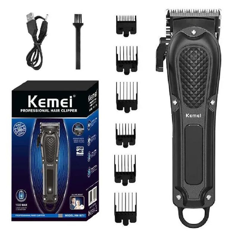 Kemei KM-1071 Electric Hair Clipper UBS Rechargeable Cordless Beard Trimmer Men Powerful Electric Hair Clipper Trimming Tool YCDC_voghion.com