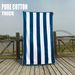 Asciugamano da spiaggia a righe in puro cotone, tinto in filo, multicolore, per adulti, 90*180 cm_voghion.com