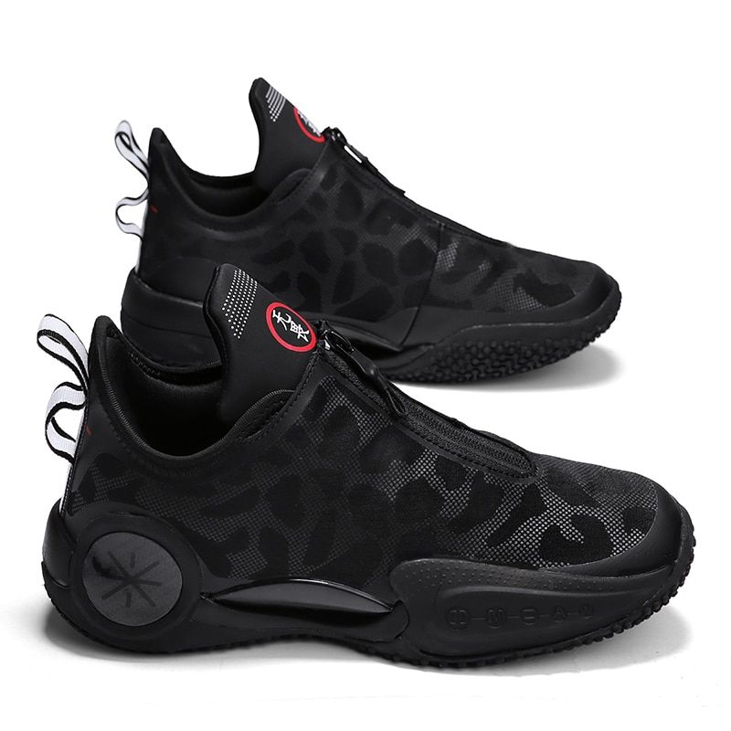 Men's Basketball Breathable Cushioning Non-slip Sports Shoes Gym Training Soft MD+Rubber Outsole_voghion.com