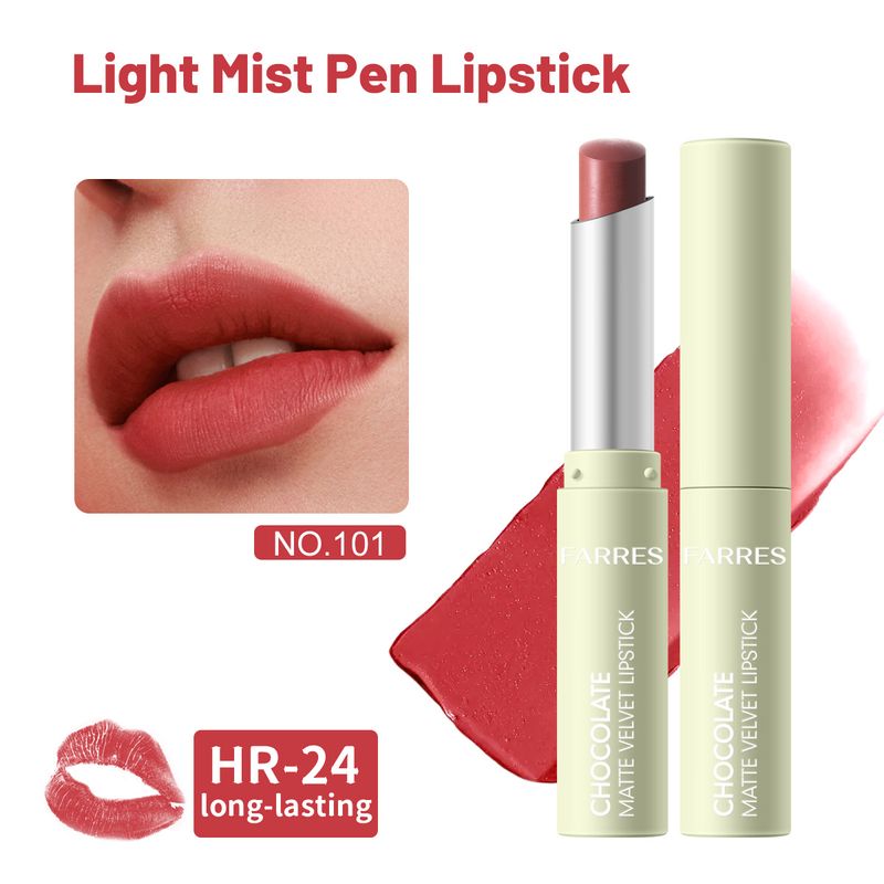 Lipstick Light Mist Lipstick Low Saturation Matte Matte Velvet Not Easy To Fade_voghion.com