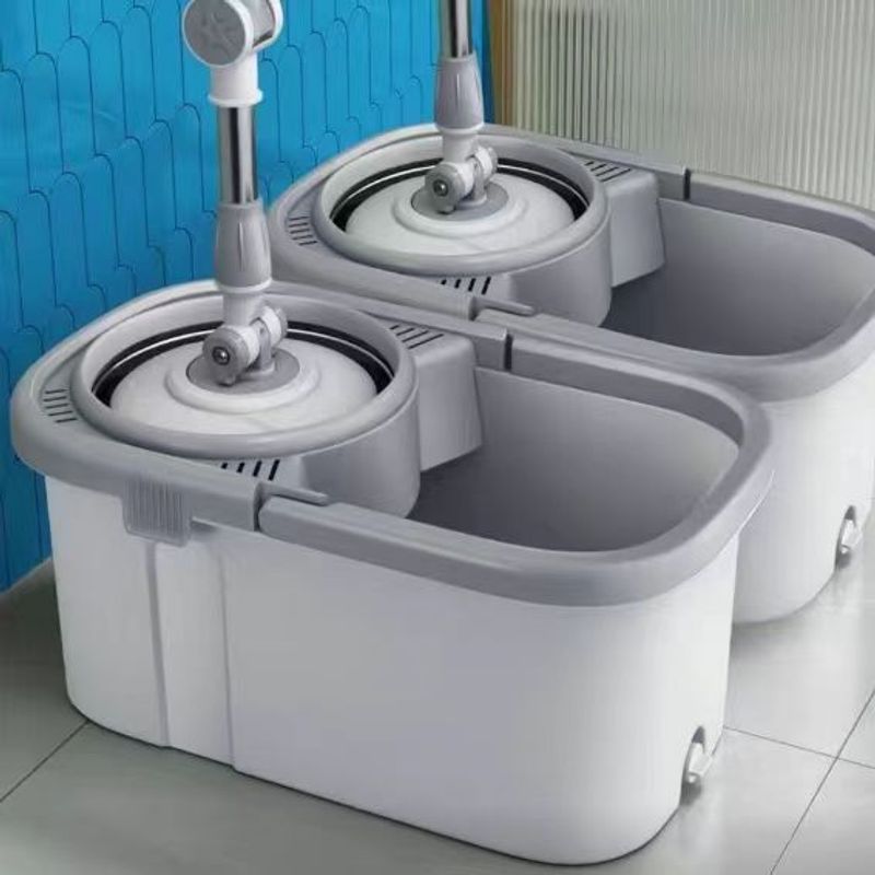 Household Bucket Cloth, One Dual-use, Clean Household Dry And Wet New Lazy Dual Drive Rotating Mop, Floor Mop_voghion.com