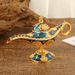 Έπιπλα σπιτιού Κλασικό μαγικό φωτιστικό Aladdin φούρνος αρωματοθεραπείας ελαφρύ πολυτελές σκεύη από κράμα ψευδάργυρου στολίδια ρετρό μοτίβο χειροτεχνίες λαμπτήρων ευχών_voghion.com