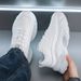 Men's Fashion Sneakers - Lightweight Running Shoes With Thick Sole For Casual Wear, Breathable Mesh Lining, Comfortable Low-Top Design For Daily Use_voghion.com