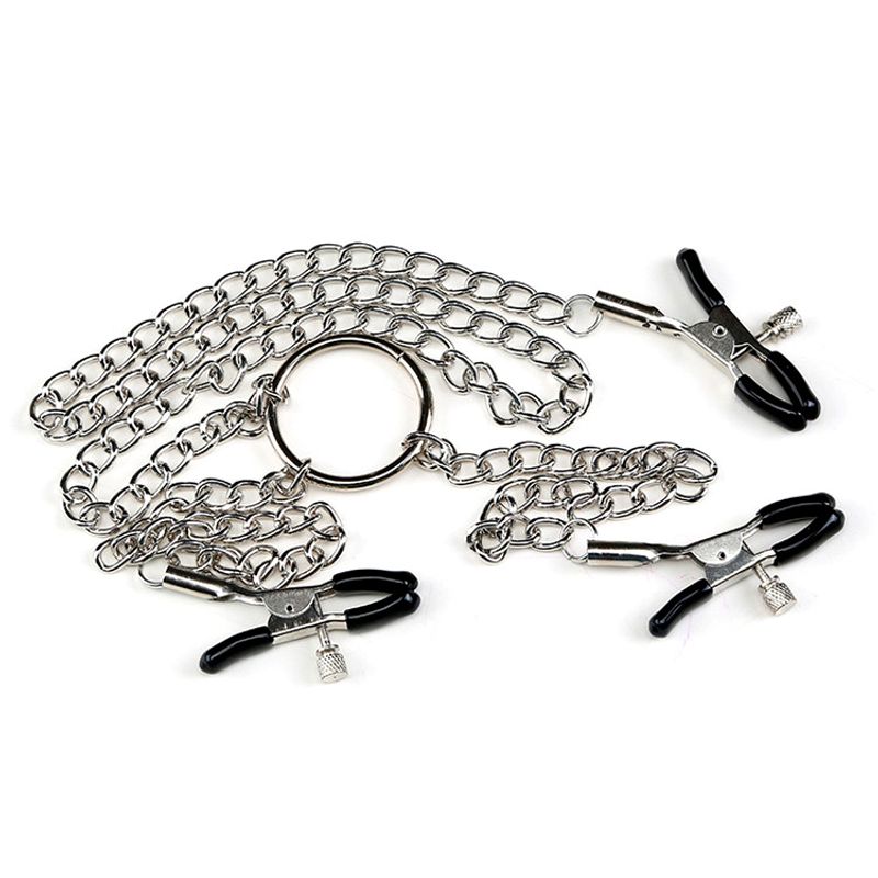 Triple Nipple With Chain, Labia Clip, Romantic And Fun Toys, Female Products, Adult Emotions, Flirting, Small Props,_voghion.com