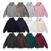 400 GSM Anti-Tüylenme Kumaşlı Erkek Büyük Boy Polar Kapüşonlu Sweatshirt, Kış İçin Sokak Giyim Sweatshirt'ü (12 Renkte Mevcuttur)_voghion.com