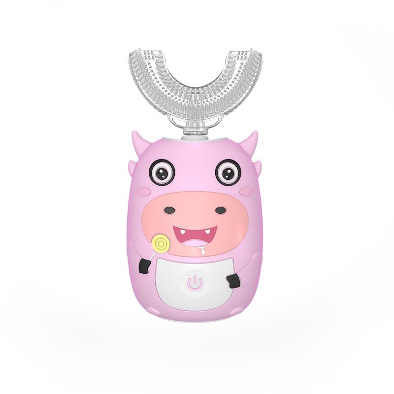 U-Shaped Kids Sonic Electric Toothbrush – Magnetic Levitation Motor, 2 Modes With Music Timer, IPX7 Waterproof & 30-Day Battery Life_voghion.com