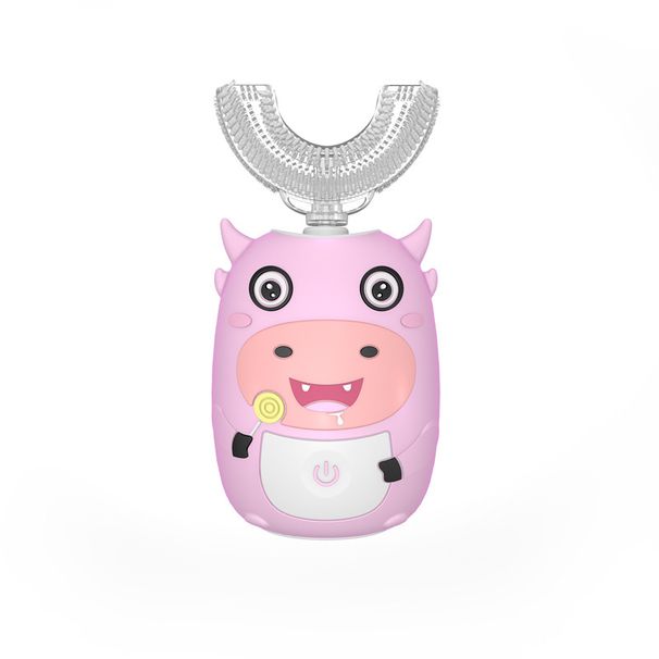 U-Shaped Kids Sonic Electric Toothbrush – Magnetic Levitation Motor, 2 Modes With Music Timer, IPX7 Waterproof & 30-Day Battery Life_voghion.com