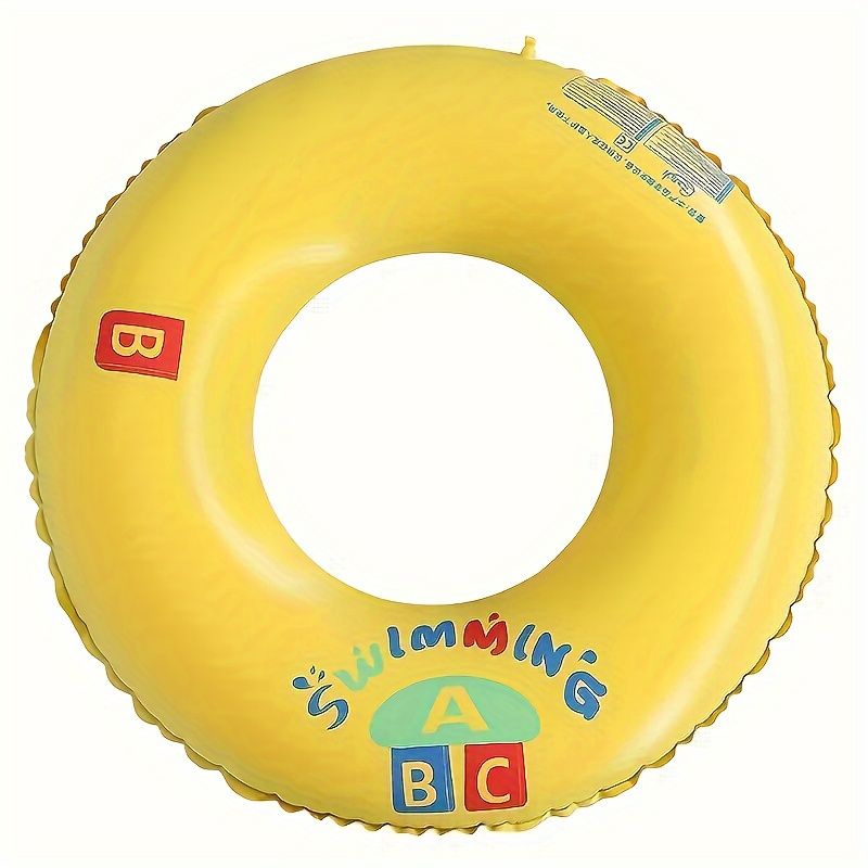 Thickened PVC Inflatable Swimming Ring, Letter Pattern Swimming Float, Swimming Pool Accessories_voghion.com