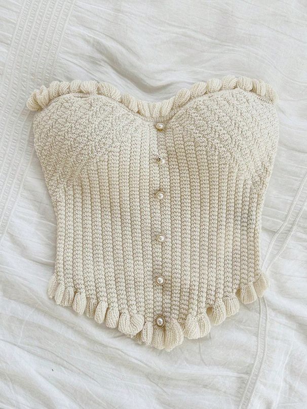 Women's Clothing Autumn New Knitted Slim Fit Single Breasted Multi Button Top_voghion.com