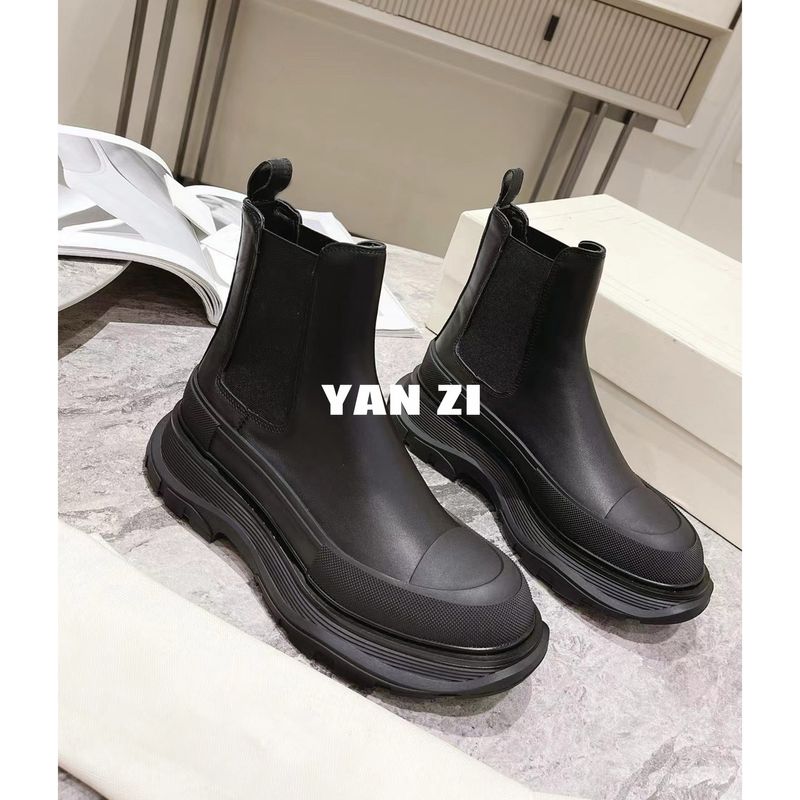 2024 New Thick Sole Heightened New New For Men And Women Couples, Real Versatile Casual New Pipe Short Boots_voghion.com