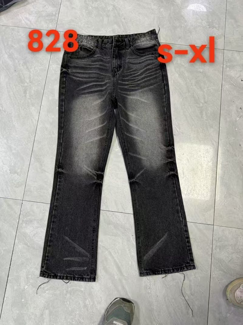 Herrenbekleidung New Style Flat Replacement Flared Jeans High Street Distressed Cleanfit Freizeithose_voghion.com