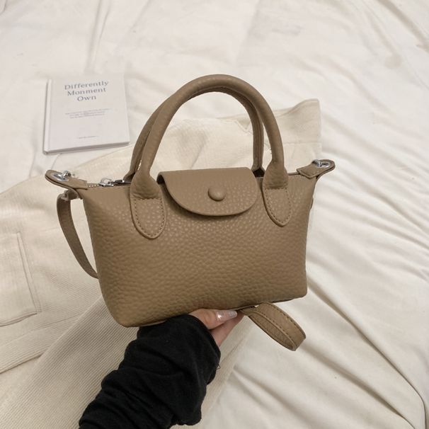 Liht luxury lychee patterned draon bas Xian dumplin bas, women's trendy versatile sinle shoulder crossbody_voghion.com