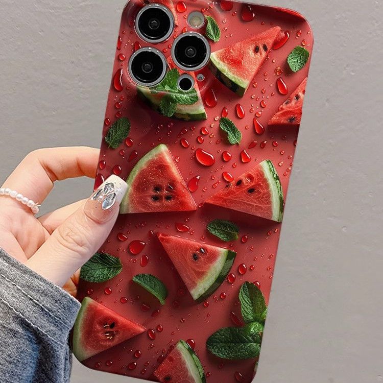 Minimalist Watermelon16 Pro Max Phone Compatible With IPhone 15 Hard Case 13/11/14/12/11 Ultra-thin_voghion.com