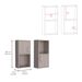 Oba 2-Pc Wall-Mounted Bathroom Medicine Cabinet with Open and Closed Storage_voghion.com