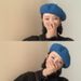 Beret Female British Vintage Autumn and Winter Japanese Wool Painter Hat_voghion.com