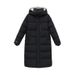 Piumino lungo – Parka oversize con cappuccio in stile coreano (nero/bianco, M-XXL)_voghion.com